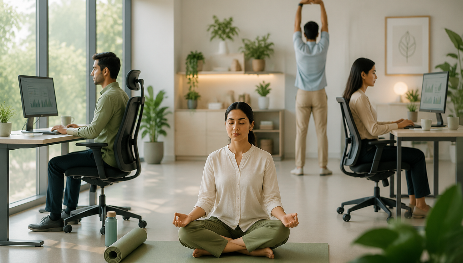 Ergonomics, Yoga & Heartfulness in Modern Workplaces